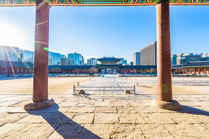 Gyeongbokgung palace in Seoul South Korea